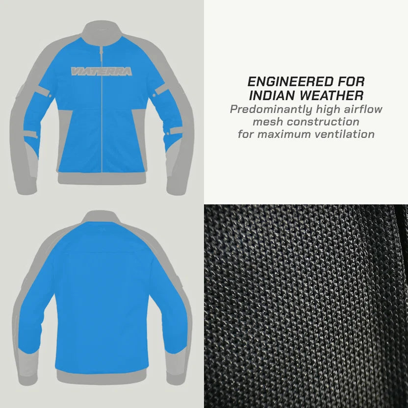 Viaterra Cooper Urban Bomber Mesh Riding Jacket (Orca)