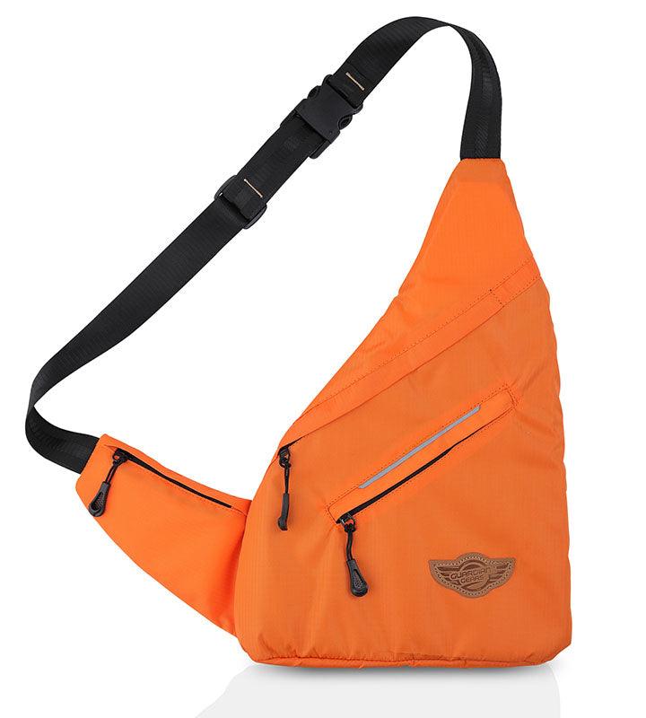 Wing Crossbody Tangy Orange Sling Bag for Travel, Biking, Hiking, Trekking and Everyday Use by Guardian Gears