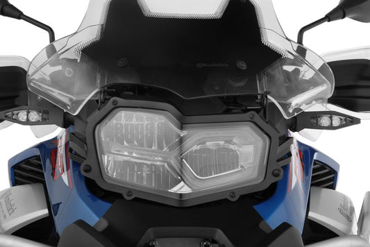 Wunderlich BMW F Series GSA Protection - Headlight Protector (Foldable) - Clear - 25858-102