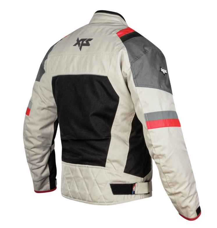 XTS Speedway Riding Jacket - Off White Grey Red