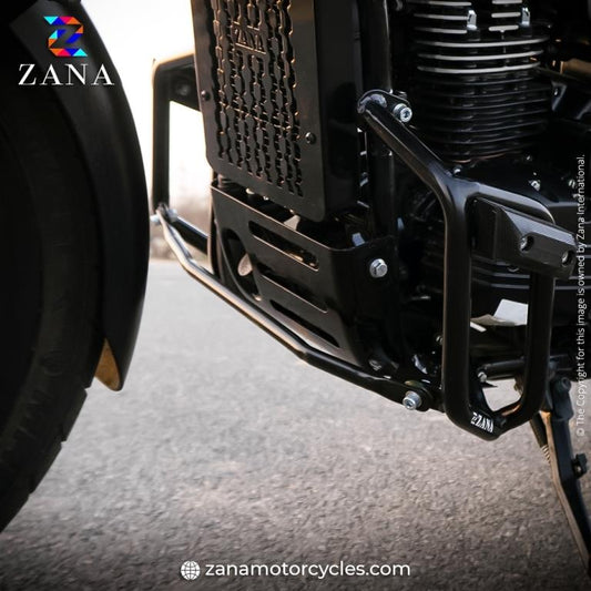 YEZDI ADVENTURE / SCRAMBLER BASH PLATE BLACK (MS) - ZI-8173 - Riders Junction