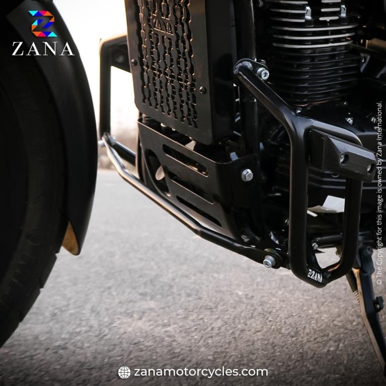 YEZDI ADVENTURE / SCRAMBLER BASH PLATE BLACK (MS) - ZI-8173 - Riders Junction