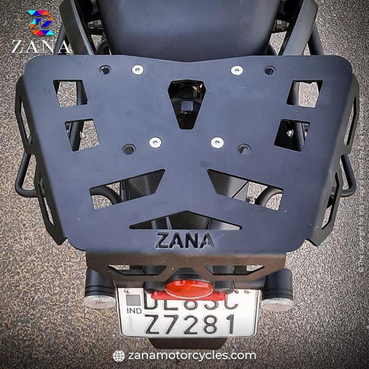YEZDI ADVENTURE Top Rack Plate (Black Type-1) - ZI-8179 - ZANA - Riders Junction
