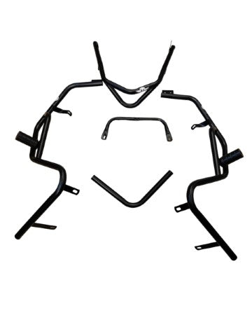 Yamaha Aerox 155 Crash Guard - Stainless Steel - Black - BS AUTO - Riders Junction