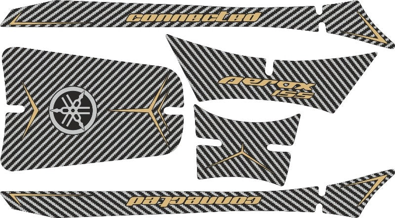 Yamaha Aerox Accessories Yamaha Aerox 155 Decals TankPad-Gold