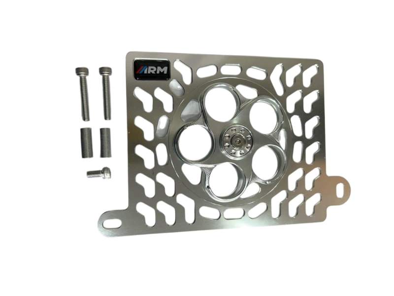 Yamaha Aerox Cnc Radiator Grill Radiator Guard Cnc (Silver)