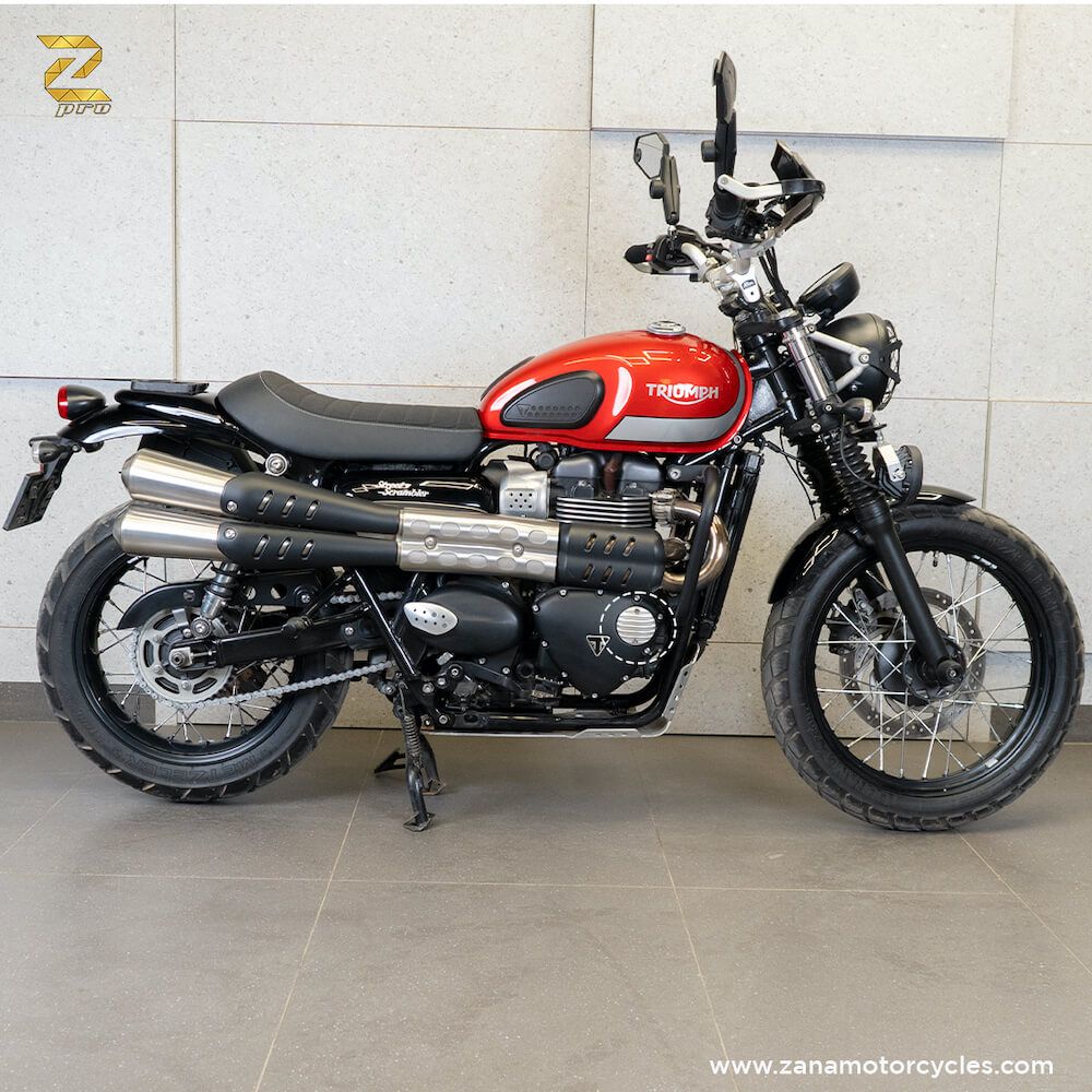 ZANA Linear Engine Cover for Triumph Street Scrambler(Small-Aluminum)- ZP-043