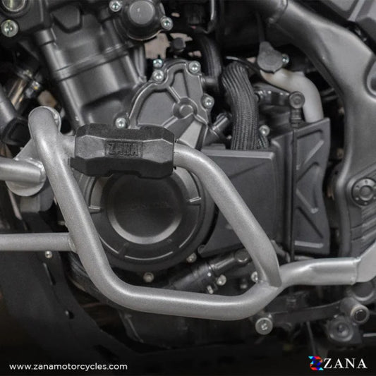 ZANA Lower Engine Guard For Honda NX500 / 500X( Silver Mild Steel) - ZI-8469 - Riders Junction