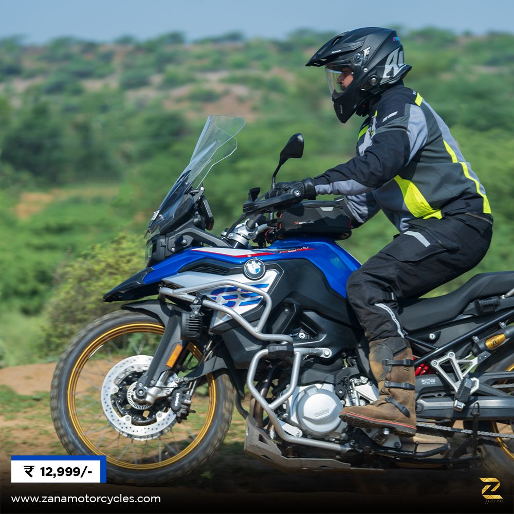 ZANA Lower Engine Guard with Slider Puck for BMW F 850 GS- (Silver) - ZP-077