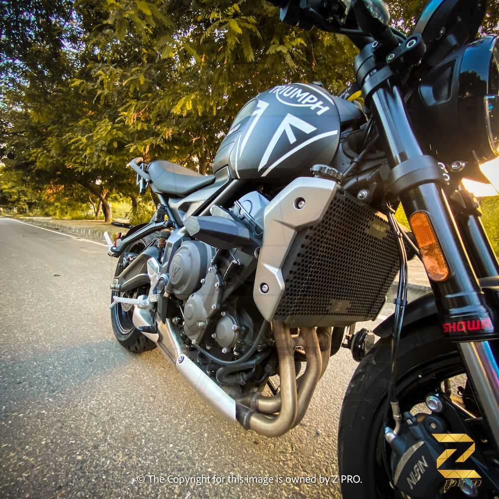 ZANA Radiator Grill Honeycomb Trident (Black Texture)- ZP-001