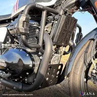 ZANA Radiator Guard For Royal Enfield Shotgun 650 (Black UK Flag Stainless Steel ) - ZI-8285