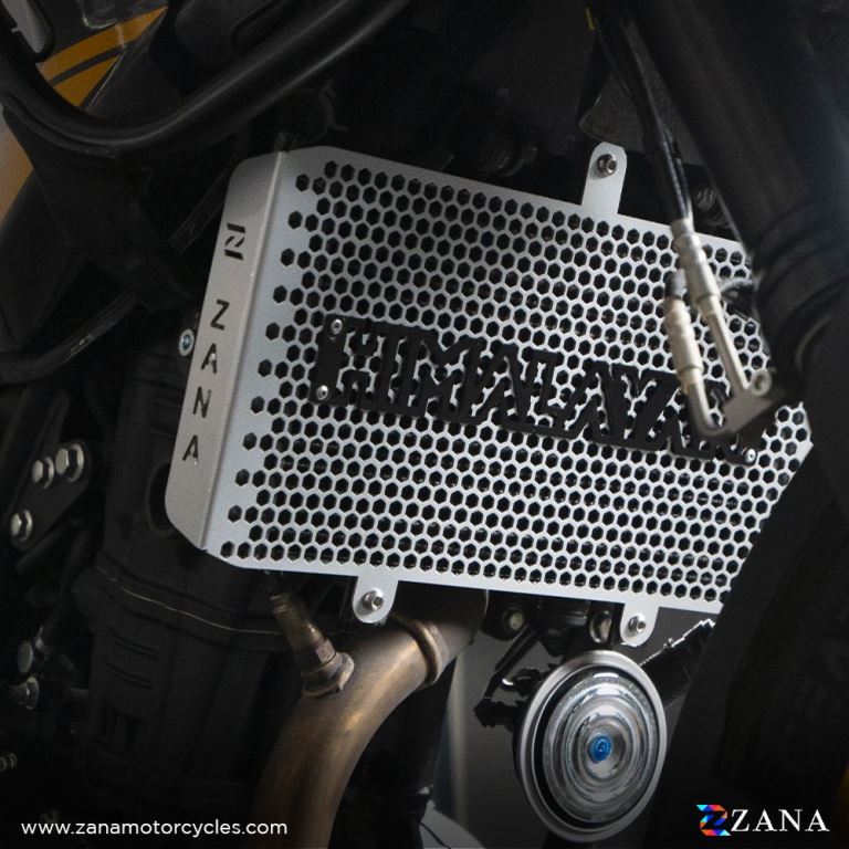 ZANA Radiator Guard with Logo Aluminum Silver For Himalayan 450 - ZI-8449