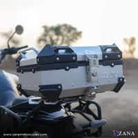 ZANA Top Box for RE Guerrilla 450 Aluminium L-Flat Silver (22 litre) - ZI-TB-002
