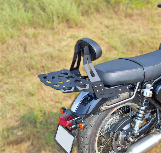 ZANA Top Rack for BSA Goldstar 650 with Pillion Back Rest (Mild Steel Black Type-1) - ZI-8540
