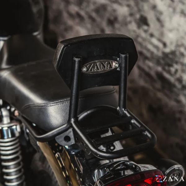 ZANA Backrest Hex Cushion with parcel Shelf For Honda CB 350-ZI- 8636