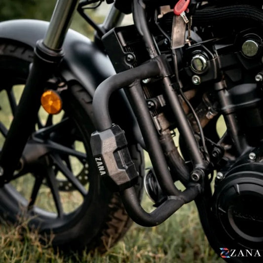 Zana Crash Guard With Puck Slider Black For Honda Rebel 500 (Coming Soon Pre-Booking Open Now) - ZI-8624