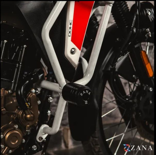 Zana-Crash Guard With Slider Glossy White For X-Pulse 210-ZI-8595