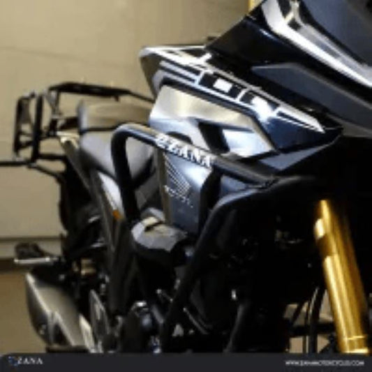 Zana-Crash Guard with Slider Puck For Honda CB200X (Black)-ZI-8504