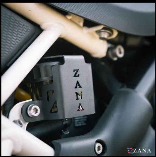 Zana-Rear Oil Reservoir Hex Cover (Black) For TVS Apache RTX 300-ZI-8734