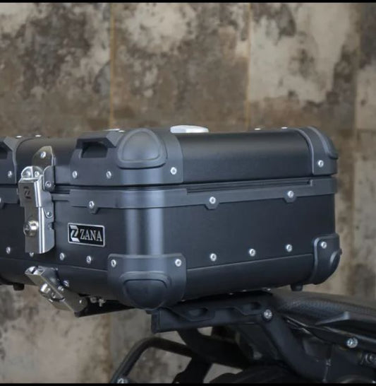 Zana-Top Box Aluminium (22 Litre) R-Flat Black For Honda Rebel 500-ZI-TB-020