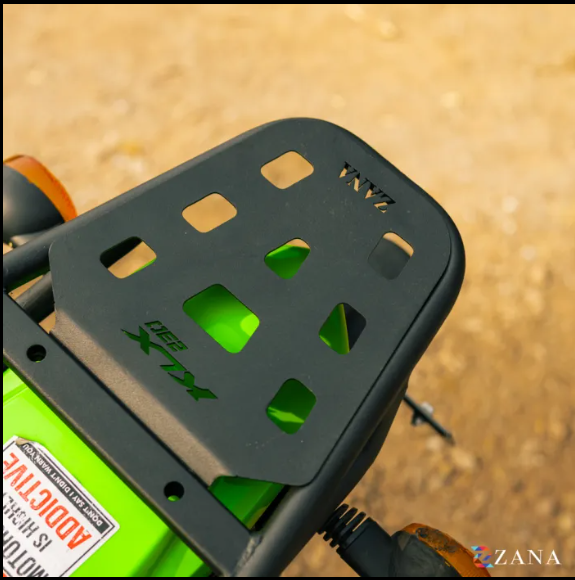 Zana-Top Rack With Plate Type-W (Compatible with Pillion Backrest)For Kawasaki KLX 230 ( MS ,Black )-ZI-8730