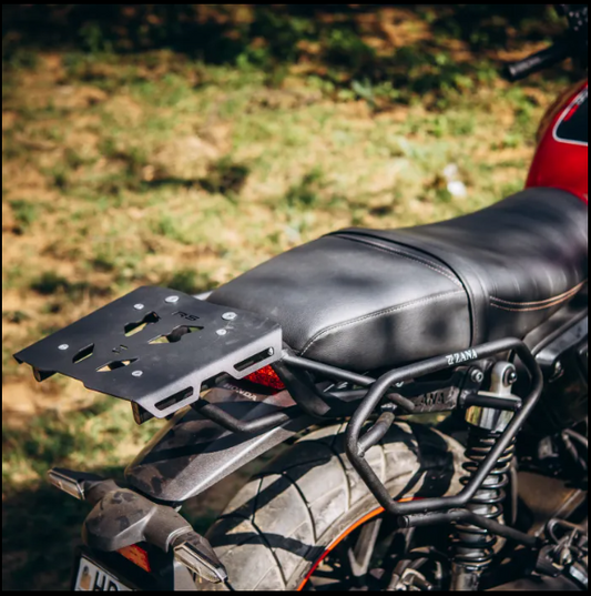 Zana-Top Rack With Plate V-2 For Honda CB350 RS (MS,Black)-ZI-8160 V2