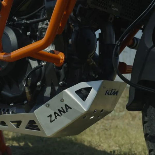 Zana Bash Plate Aluminum Silver for KTM ADV 390 2025-ZI-8574