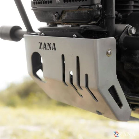 Zana Bash Plate For Yezdi Adventure 2025 (Silver, Aluminum)-ZI-8687