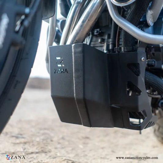 Zana Bash Plate for Honda NX500 (Black)-ZI-8474