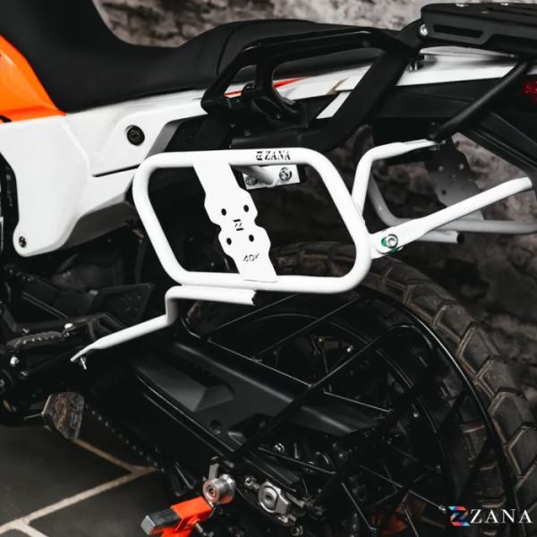 Zana Saddle Stay V-1 With Jerry Can Mount White For KTM ADV 390 2025-ZI-8581