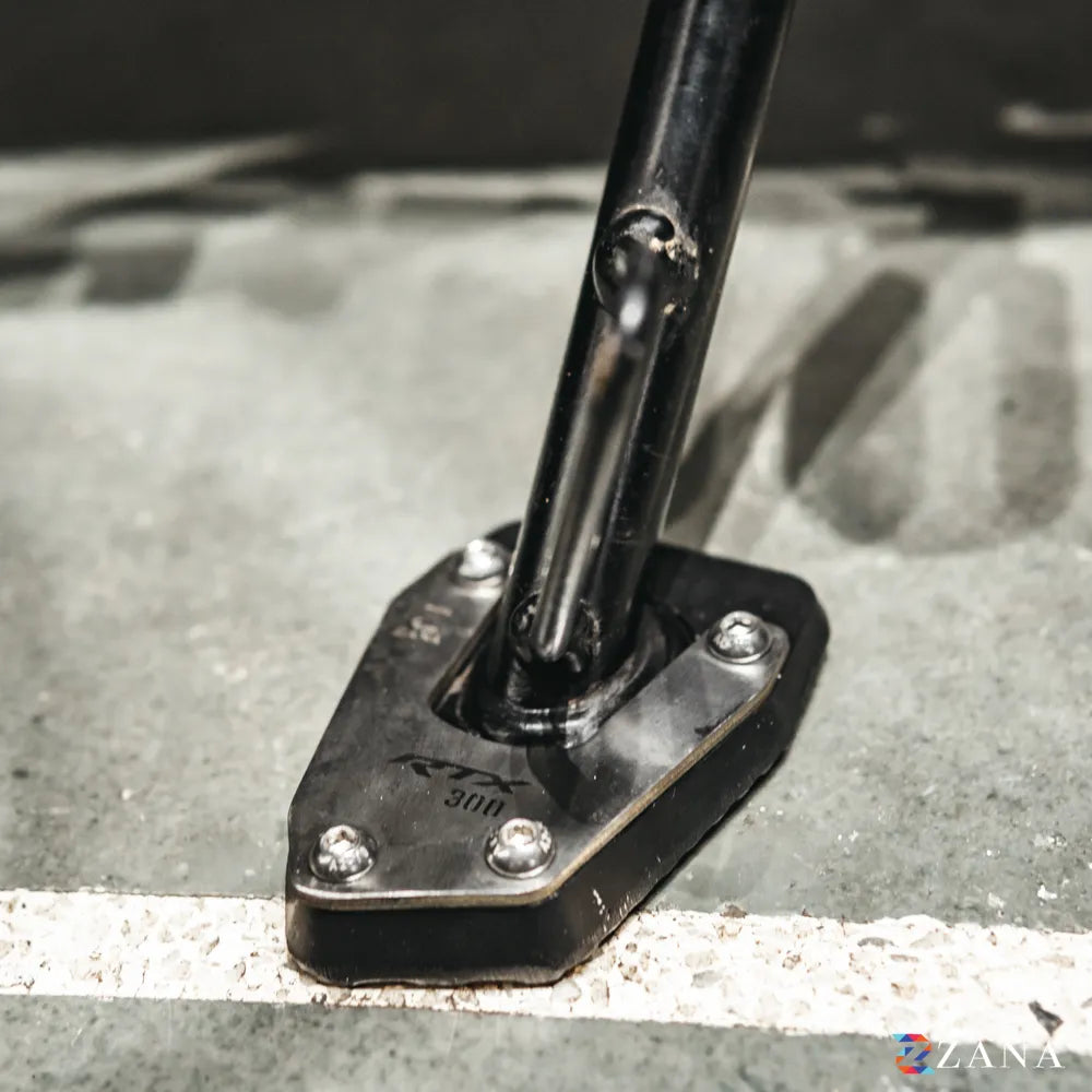 Zana Side Stand Extender For TVS Apache RTX 300 (Aluminium & Stainless Steel) - ZI-8755