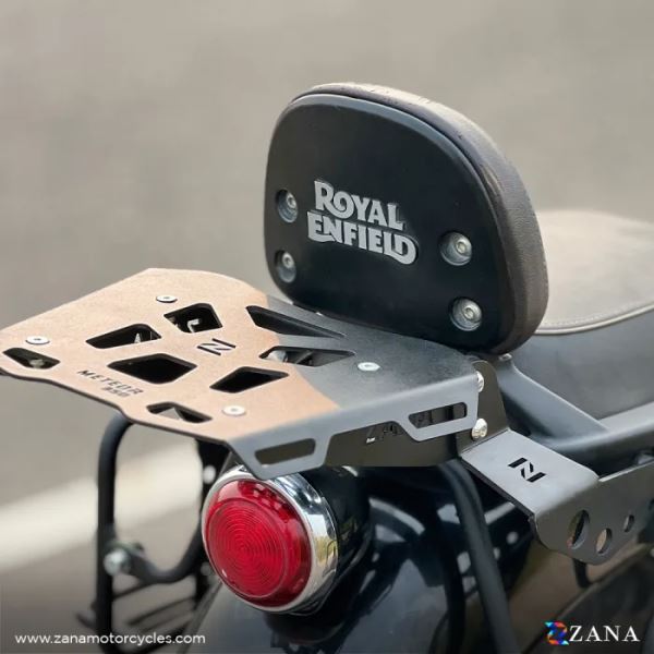 Zana Top Rack With Plate Sheet Metal Type-2 For Royal Enfield Meteor 350-ZI-8400