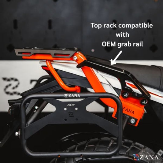 Zana Top Rack with MS Plate Orange For KTM ADV 390 2025-ZI-8568
