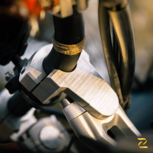Zana Z Pro Pivoting Handlebar Risers For Triumph Tiger 850/ Tiger 900 GT / Tiger 900 Rally Pro (Silver) - ZP-109