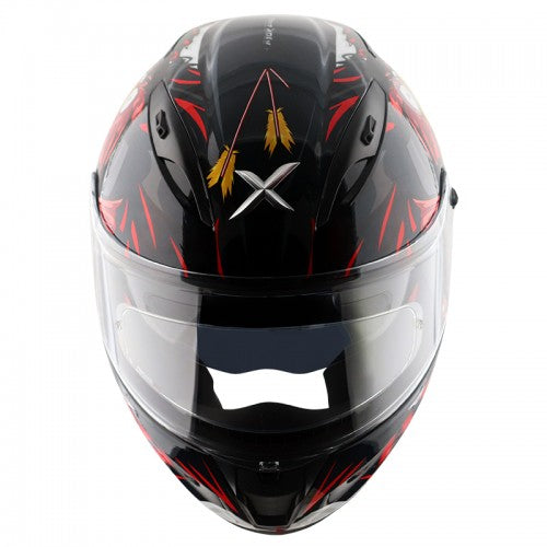 Zazu Helmet - Glossy Black & Red