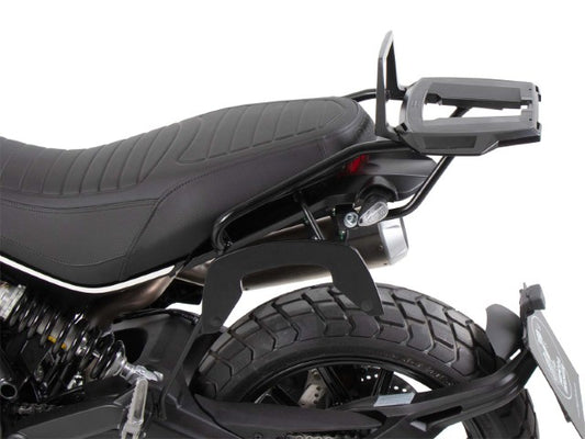 Ducati Scrambler 1100 Dark Pro Top Case Carrier - Fixed Hinge (ALU RACK) - HEPCO BECKER - 6527616 01 01 - Riders Junction