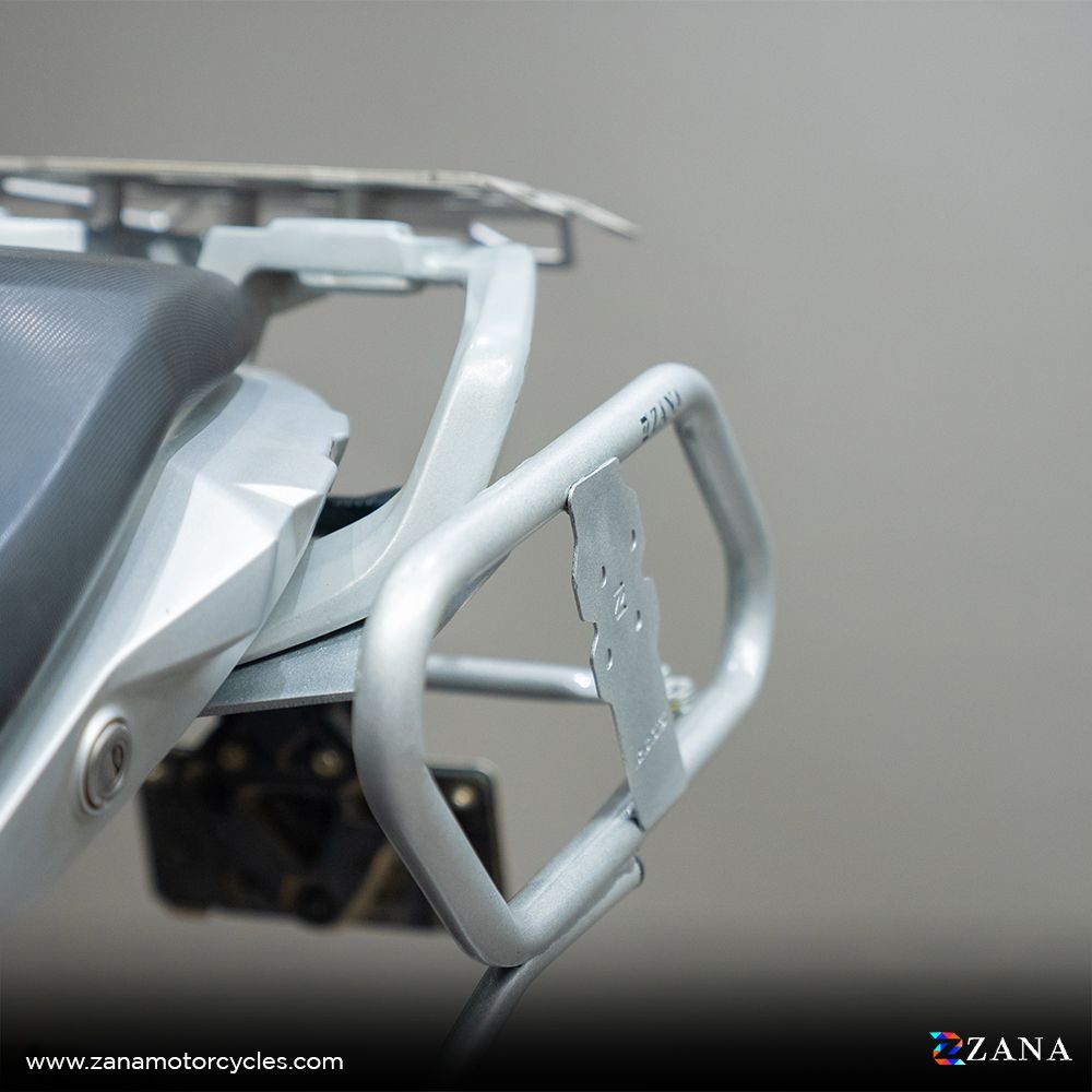 Saddle Stay Silver with Jerry Can Mount For BMW