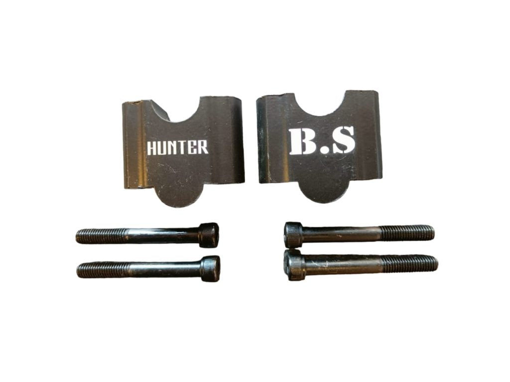 RE Hunter Handle Bar Risers - Black - Riders Junction