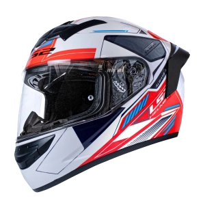 LS2 FF352 Betha Helmet White Red Gloss