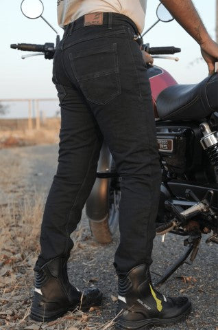Solace Mercury Motorcycle Denim ( Black) - Riders Junction
