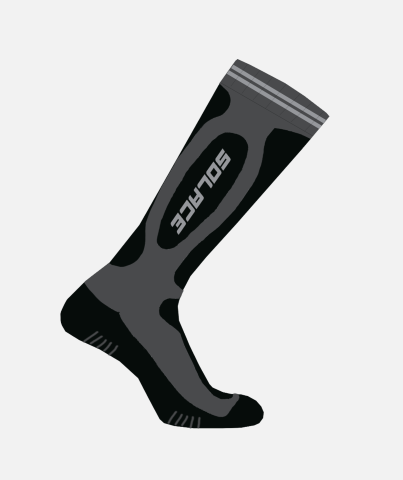 Solace Suska Core WP Socks Black & Grey - Riders Junction