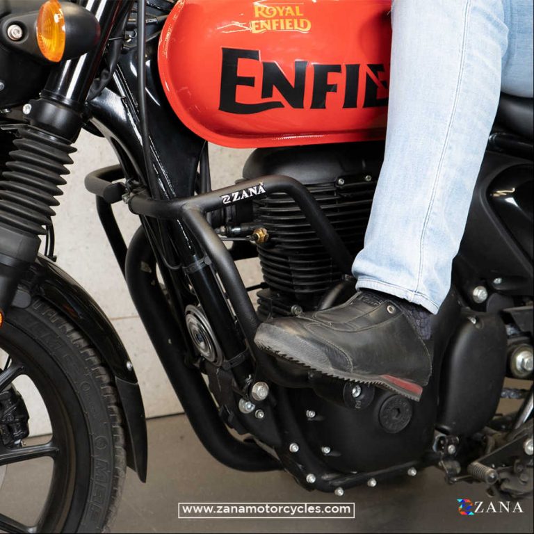 Buy Zana Crash Guard With Slider Black For Royal Enfield Hunter