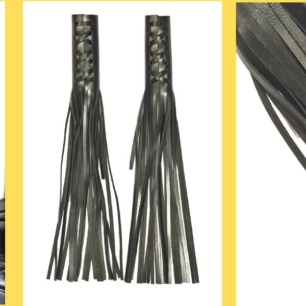 Leather Handlebar Grips &amp; Tassels