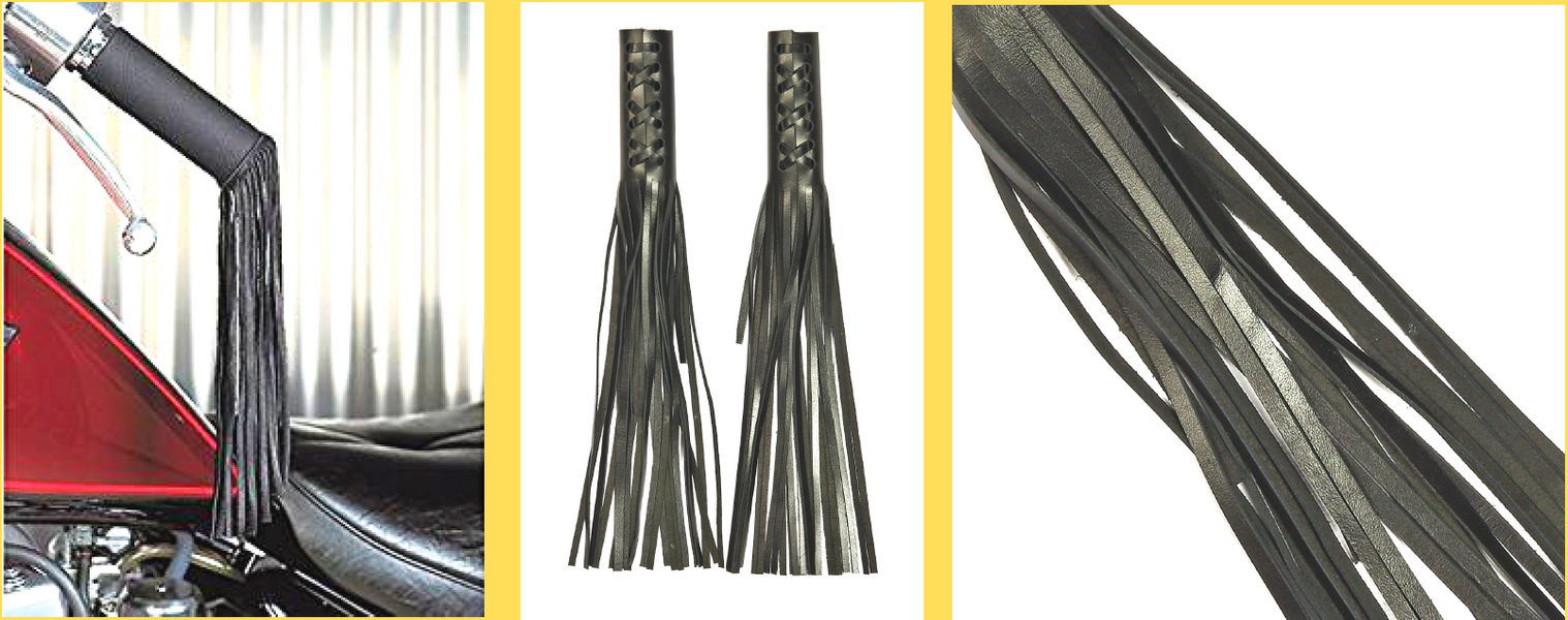 Leather Handlebar Grips &amp; Tassels