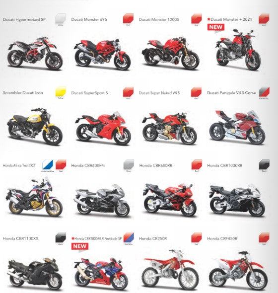 Maisto Toys motorcycles scaled model 1-18