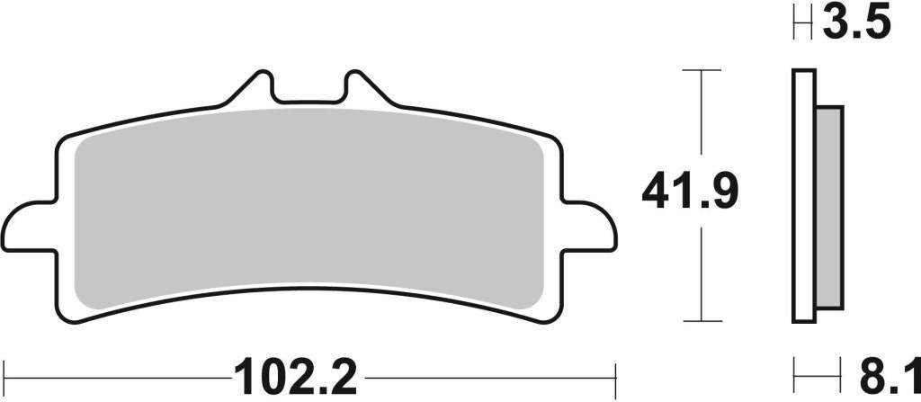 Front Brake Pads Sintered - Brembo - 07BB37SA