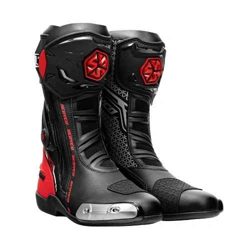 Scoyco Racing Riding Boots - MR003-2 - Black Red