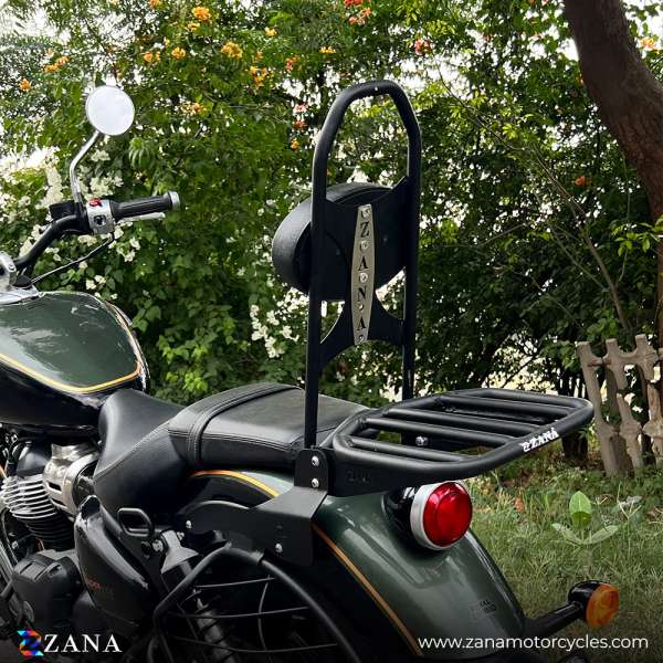 Top Rack With Pillion Backrest (small tray) For Royal Enfield Super Meteor 650 T-2 - ZI-8291 - Riders Junction