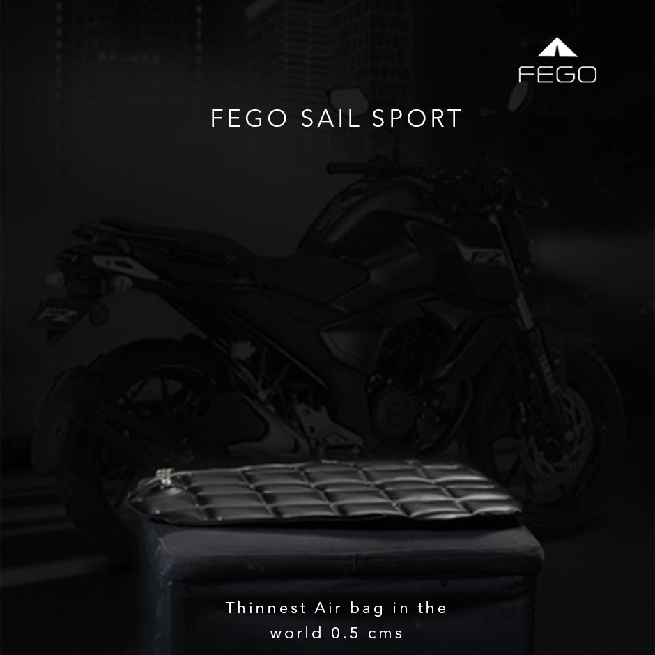 Fego Sail Sport - Air Suspension Seat for Motorcycles - 1001FS - Riders Junction