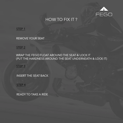 Fego Sail Sport - Air Suspension Seat for Motorcycles - 1001FS - Riders Junction